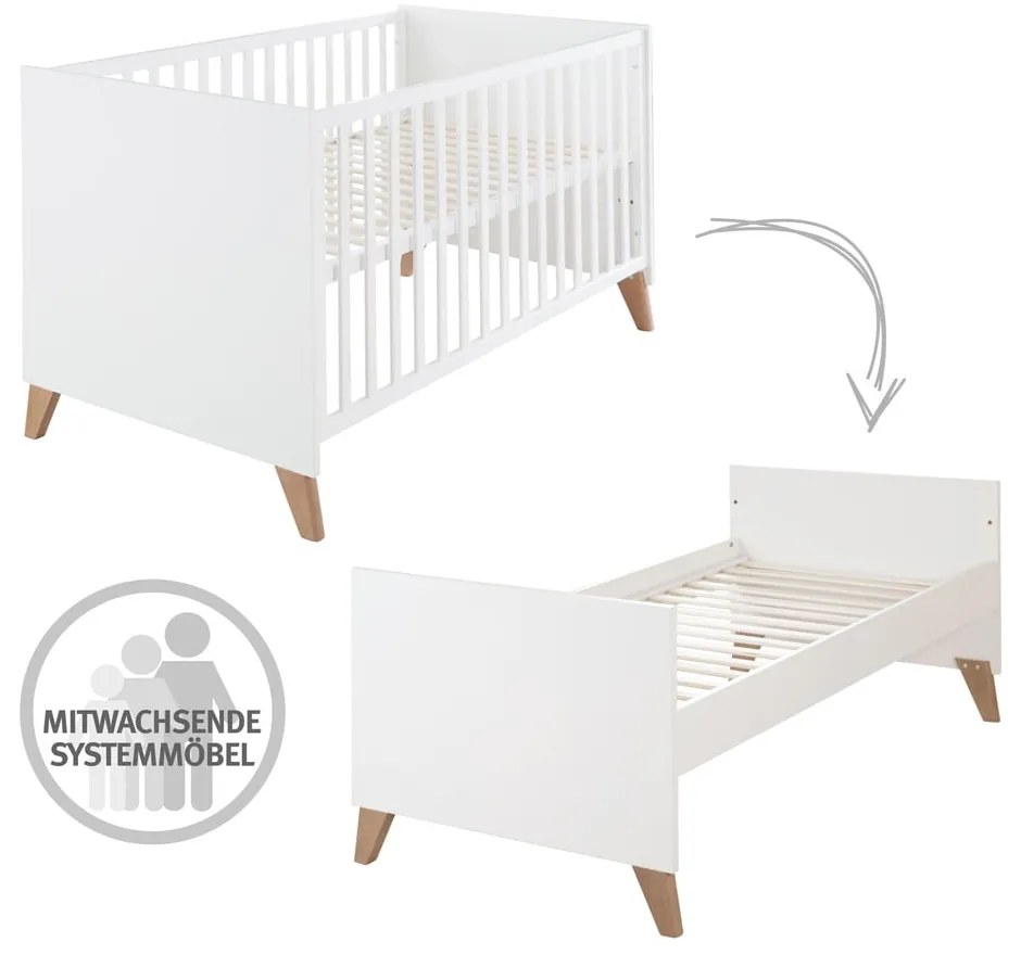 Postieľka v bielo-prírodnej farbe 70x140 cm Ole – Roba