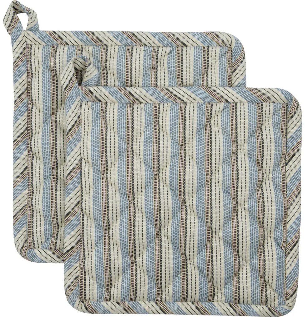 House Doctor Chňapka Chef Blue/Sand – set 2 ks