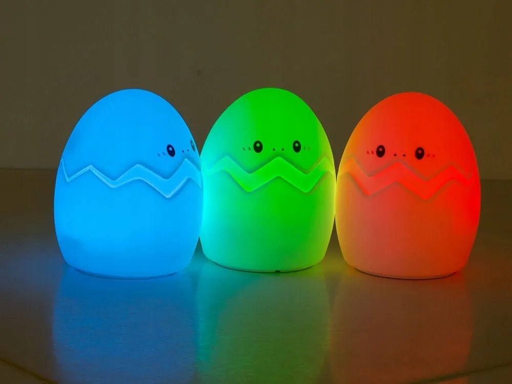 LED detské nočné svetlo GEPI 12,5 cm, biela