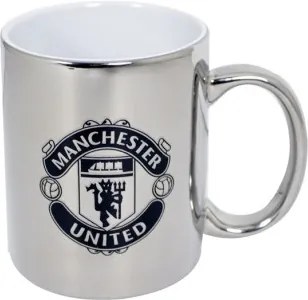 Keramický hrnček MANCHESTER UTD Metalic Silver 325ml FOREVER COLLECTIBLES MAN1844