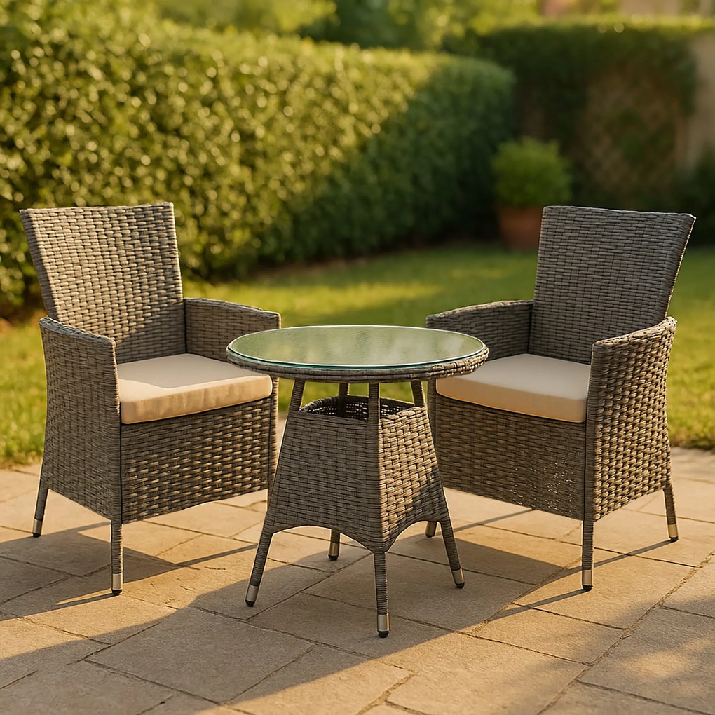 Sedacia súprava Fireda - sivá melírovaná