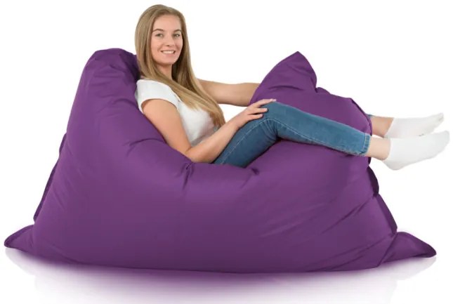 Vankúš na sedenie fialový nylon