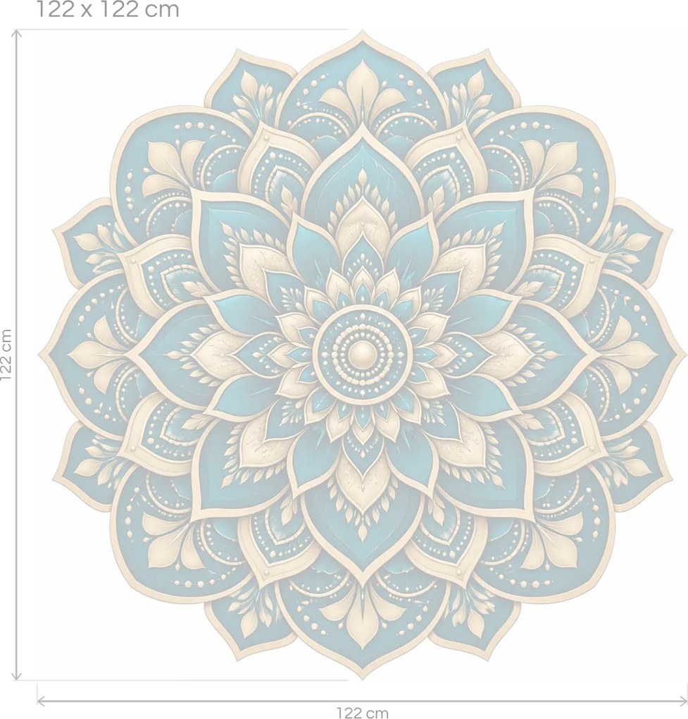 Lotosová mandala arch 100 x 100 cm