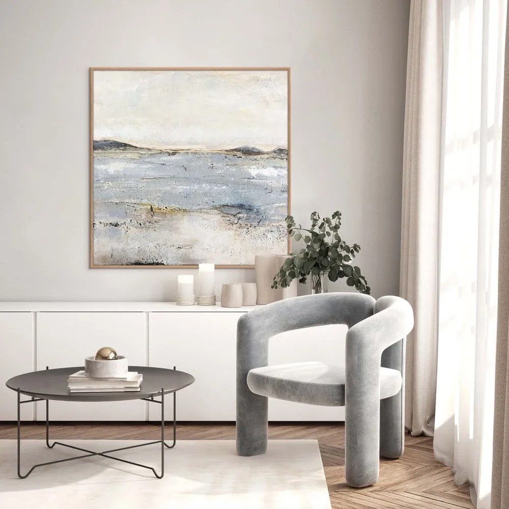 Ručne maľovaný obraz 100x100 cm Trace Of Nature – Malerifabrikken