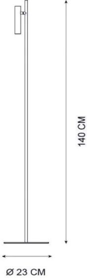 Lucide 79781/05/30 - LED Stmievateľná stojacia lampa PHILON LED/4,5W/230V