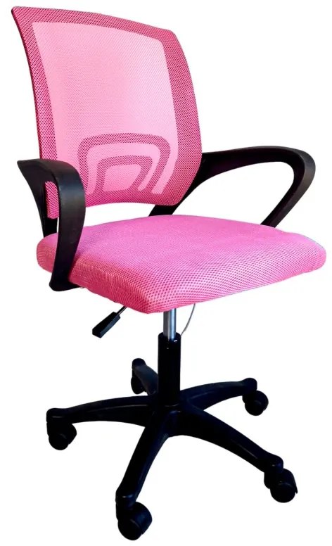 JAKS Kancelárske kreslo ergonomic ružovo čierne 5900779934269