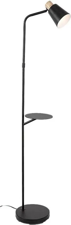 Rabalux 74229 - Stojacia lampa AZIM 1xE27/40W/230V čierna
