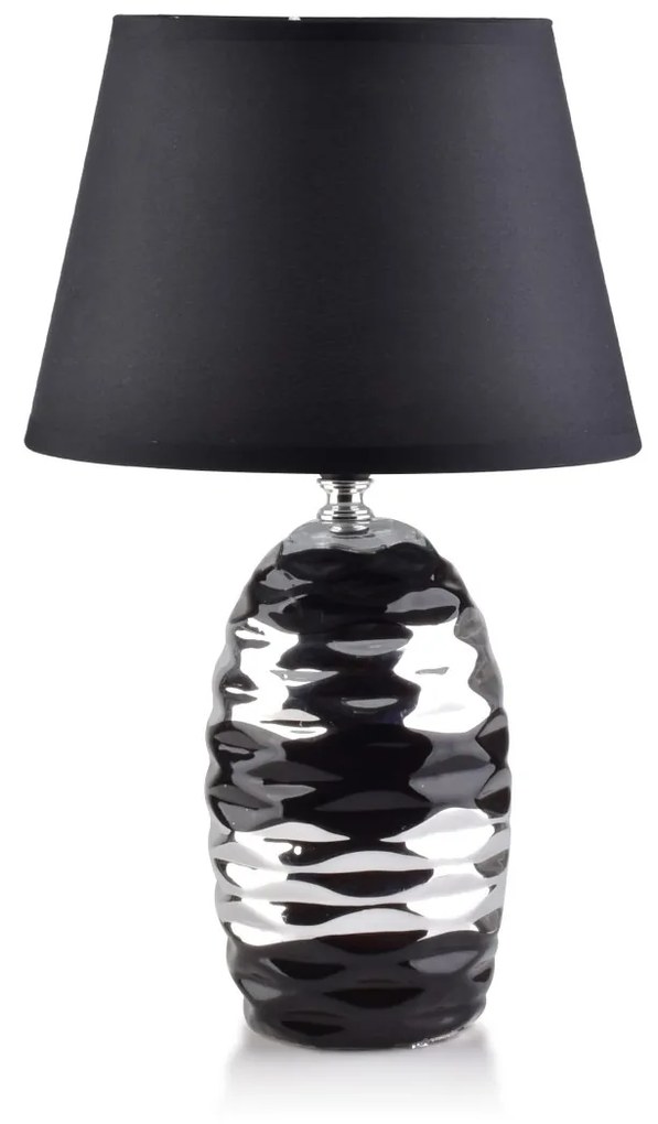 Mondex Lampa Lara Jet 38 cm čierna/strieborná