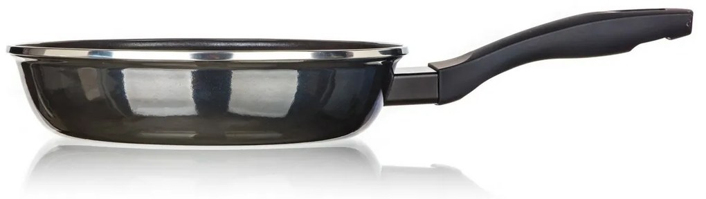 Banquet Panvica smaltovaná METALLIC Black 24 cm, s nepriľnavým povrchom, 24 cm