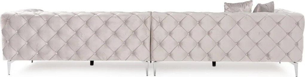 Čtyřmístná pohovka Como 344 cm šedá