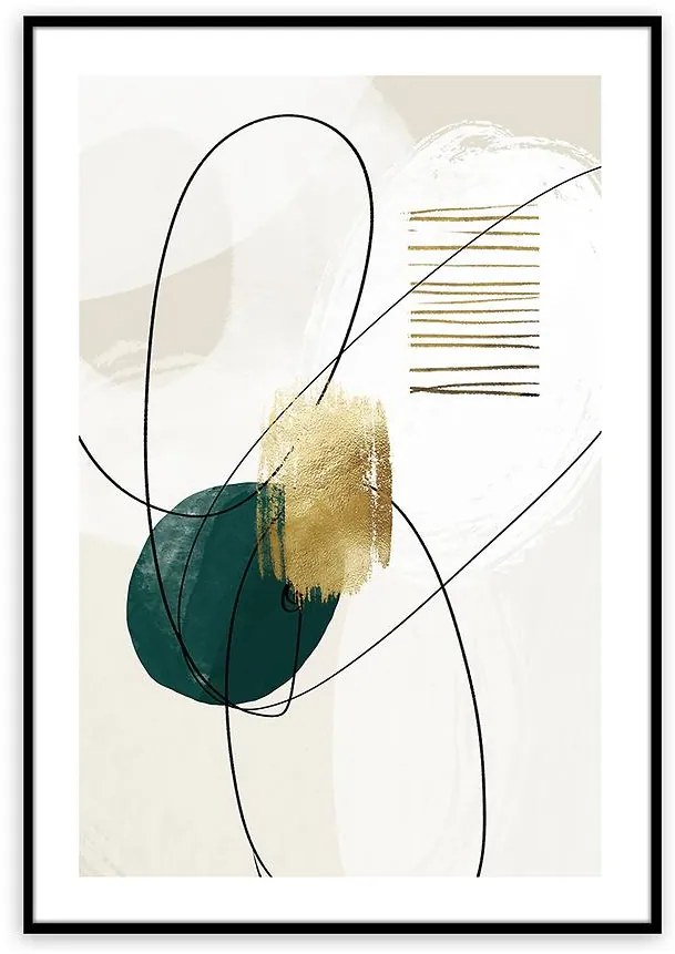 Obraz Artbox Digi 50x70 Ab110 Green Shape