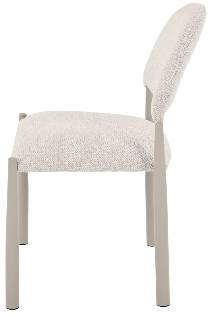 Čalouněná jídelní židle Maze béžovošedá