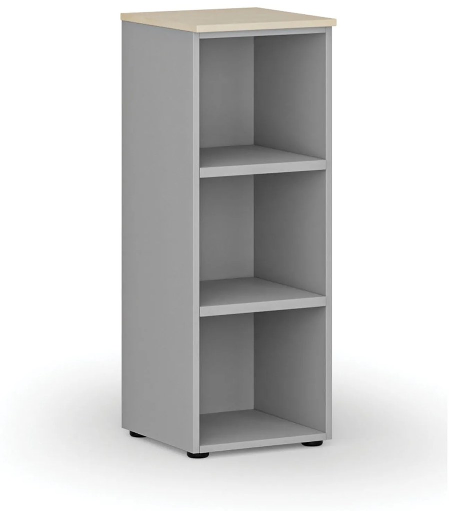 Kancelársky regál PRIMO GRAY, 1087 x 400 x 420 mm, sivá/breza