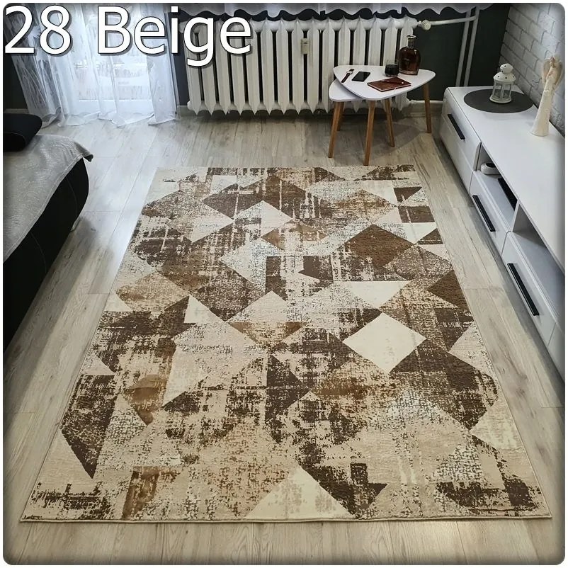 Dekorstudio Moderný koberec LUXESS vzor 28 béžový Rozmer koberca: 120x170cm