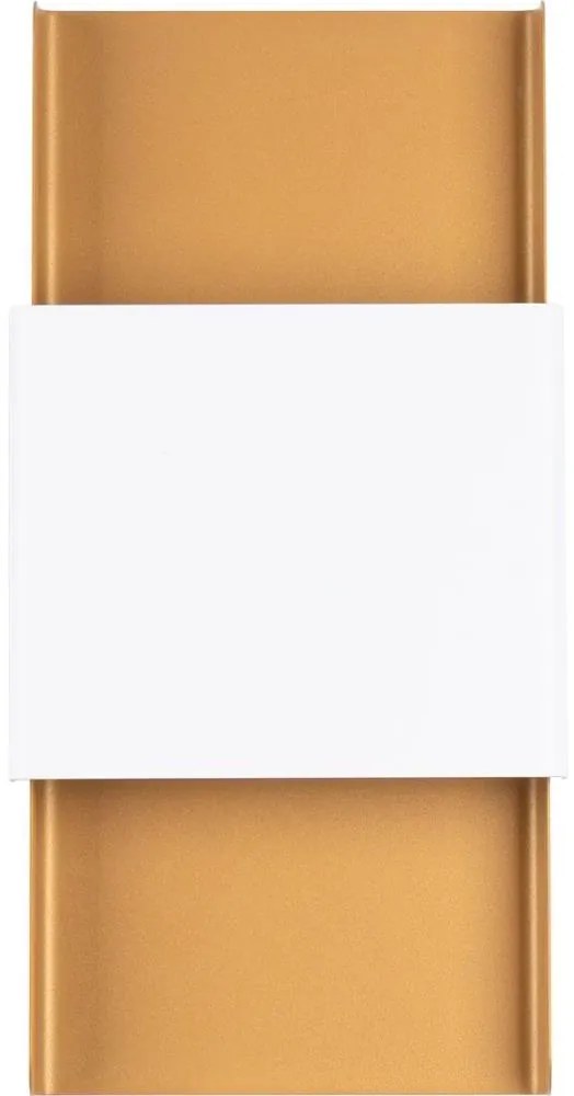 Sollux SL.1353 - Nástenné svietidlo DURLIN 2xG9/8W/230V zlatá/biela