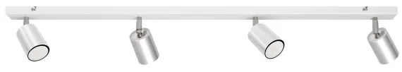 LED Bodové svietidlo TUNE 4xGU10/4,8W/230V matný chróm/biela