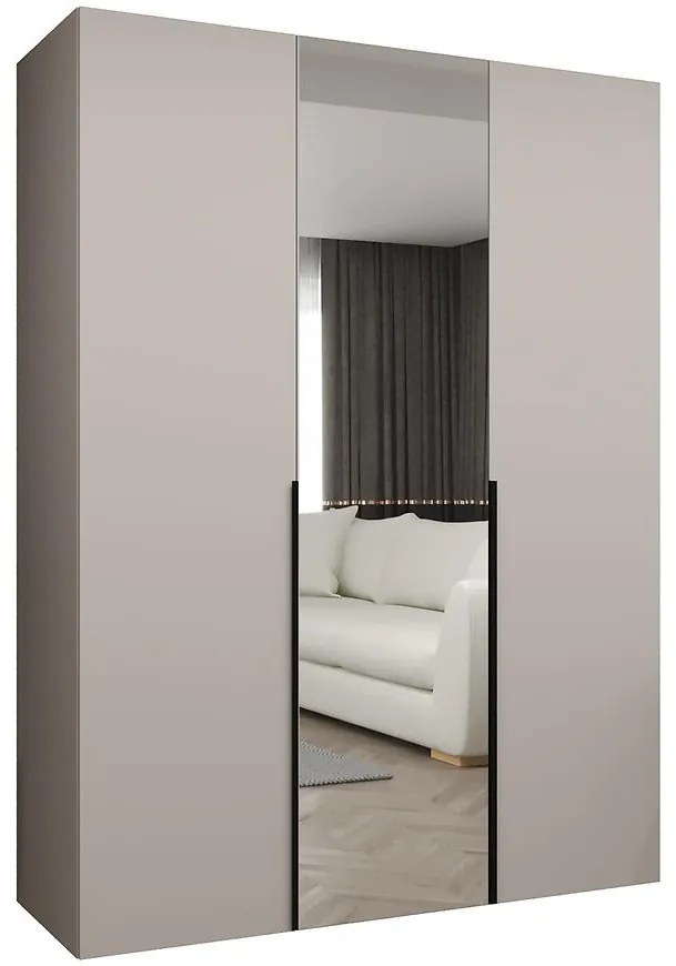 Skriňa Alicante II 150 kašmír/čierna