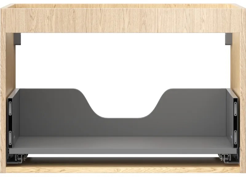 Mexen Box-A, závesná skrinka 70 cm, 1 zásuvka, dub, 91AX0-0700-470-1-81
