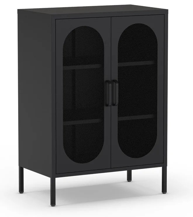 Čierna skrinka 70x100 cm Diora – Marckeric