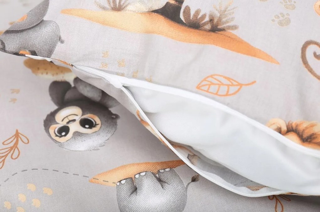 Detské bavlnené obliečky do postieľky 120x90 cm BABYMAM PREMIUM - Dobrodružstvo v džungli