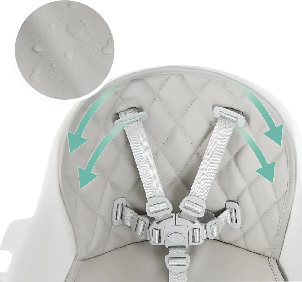 Nastaviteľná výška detskej jedálenskej stoličky