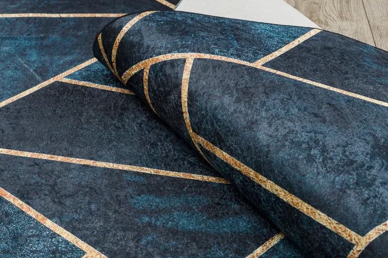 Kusový koberec ANDRE Mosaic 1173, 120x170, modrá, chodba / predsieň, Dywany Łuszczów