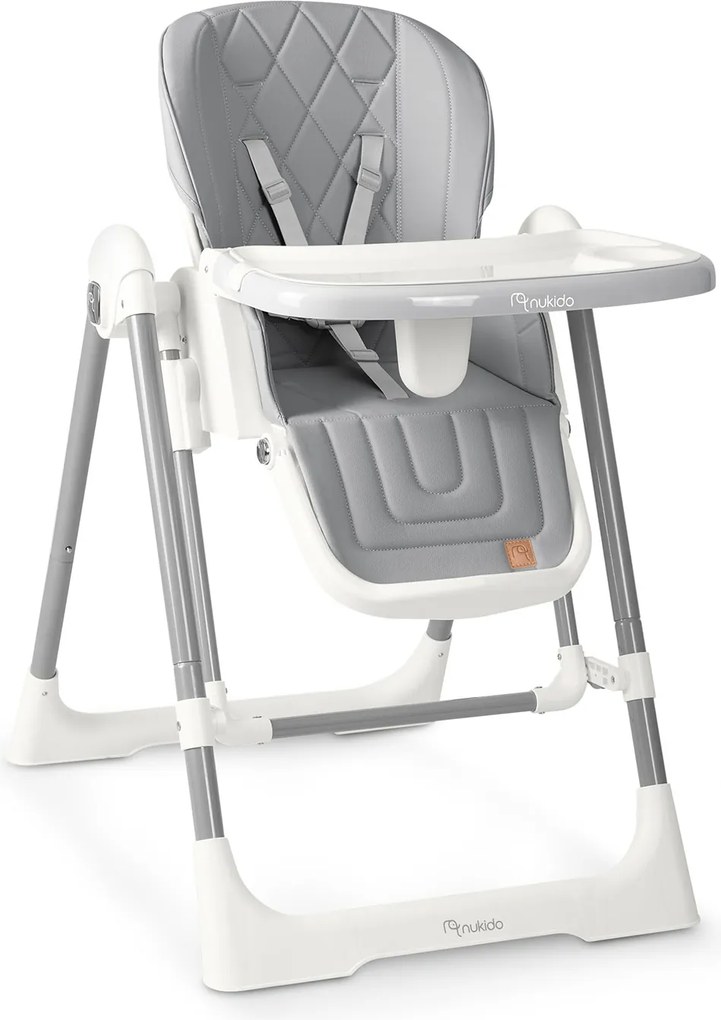 Detská stolička 3v1 Nukido Elite - sivá
