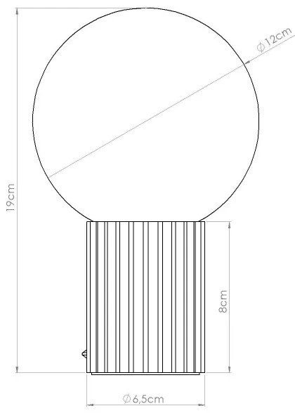 Sollux SL.1751 - Stolná lampa HALO 1xG9/8W/230V pr. 12 cm červená