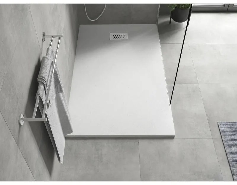 Mexen Hugo, obdĺžniková sprchová vanička SMC 150 x 90 cm, biela, biela krytka, 42109015-W