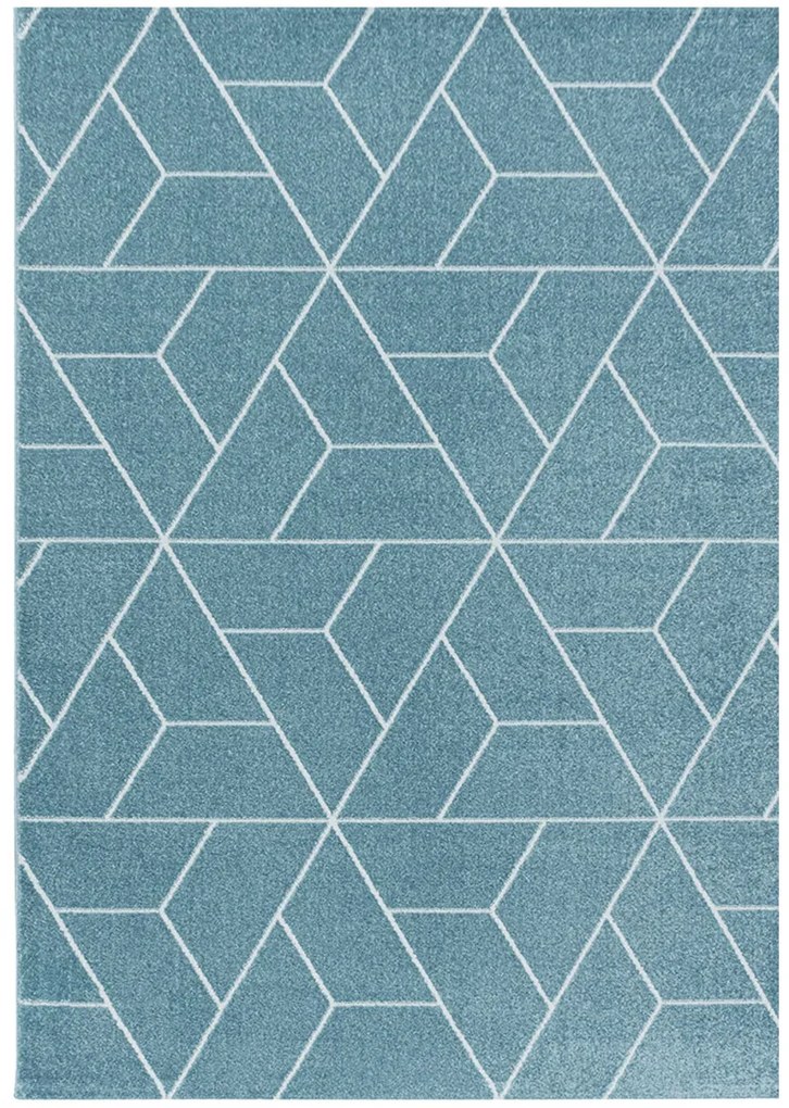 Koberce Breno Kusový koberec EFOR 3715 Blue, modrá, viacfarebná,120 x 170 cm