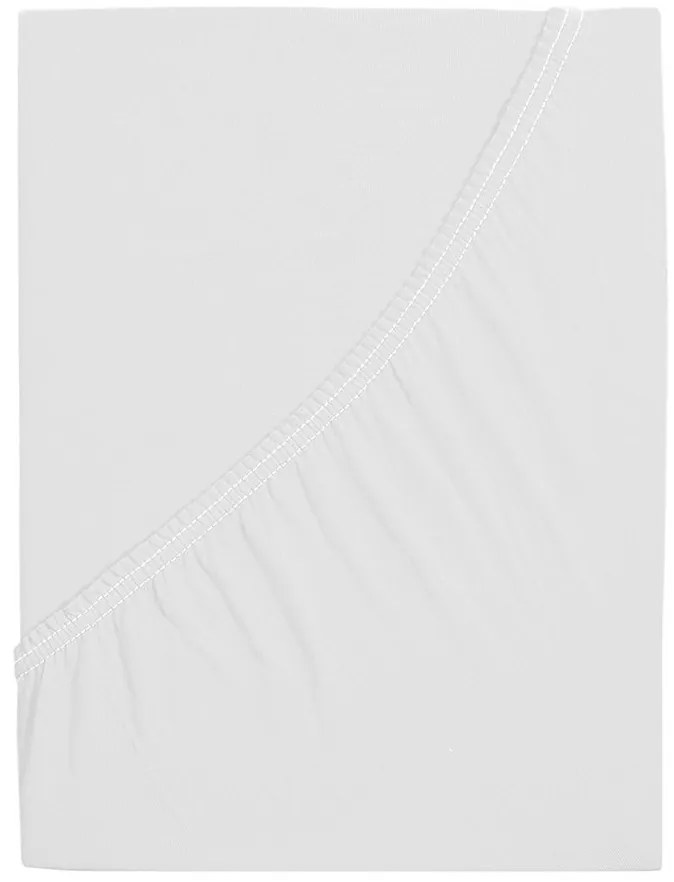 Jersey plachta z mako bavlny LUXORA 180x200 cm biele