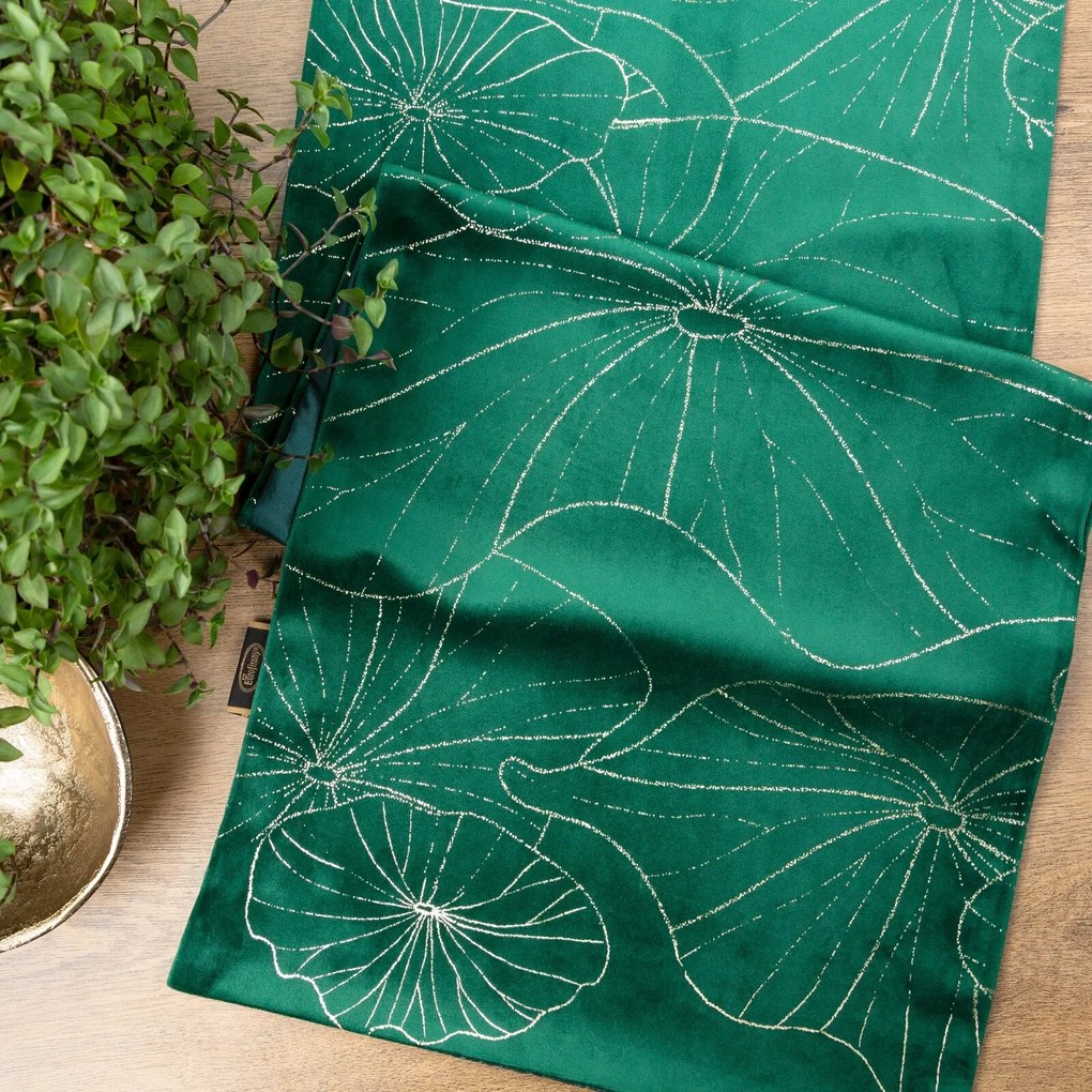 OBRUS BLINK 18 35X220 CM TMAVOZELENÝ