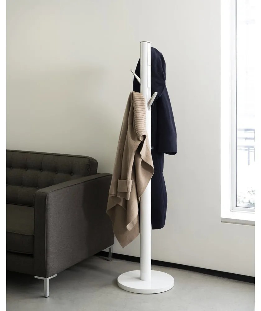 Biely vešiak z kaučukového dreva Flapper - Umbra