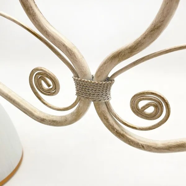 Luster na reťazi RETRO 2xE27/60W/230V zlatá/patina