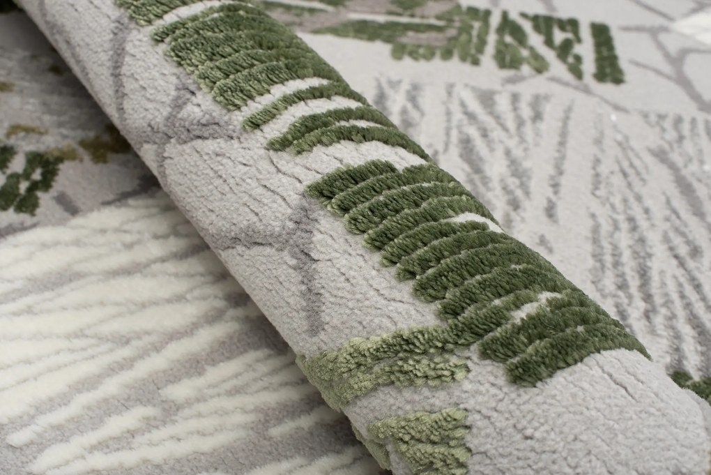 TA Koberec E464A SVETLO SIVÁ/TMAVOZELENÁ ASTHANE Rozmer: 120x170 cm