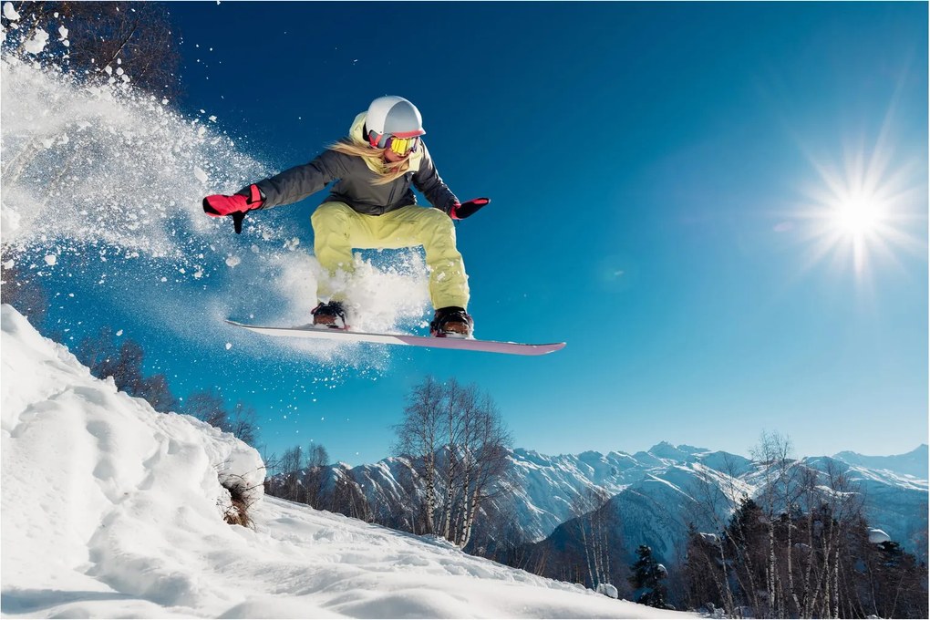 Obraz - Snowboardista (90x60 cm)
