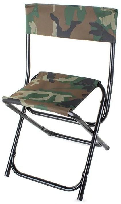 Verk 01671 Kempingová skladacia stolička 2 v 1 maskáč