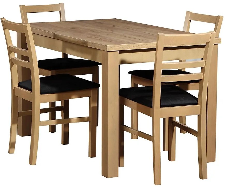 Jedálenská zostava Stella 1+4 ST30+W107 dub wotan