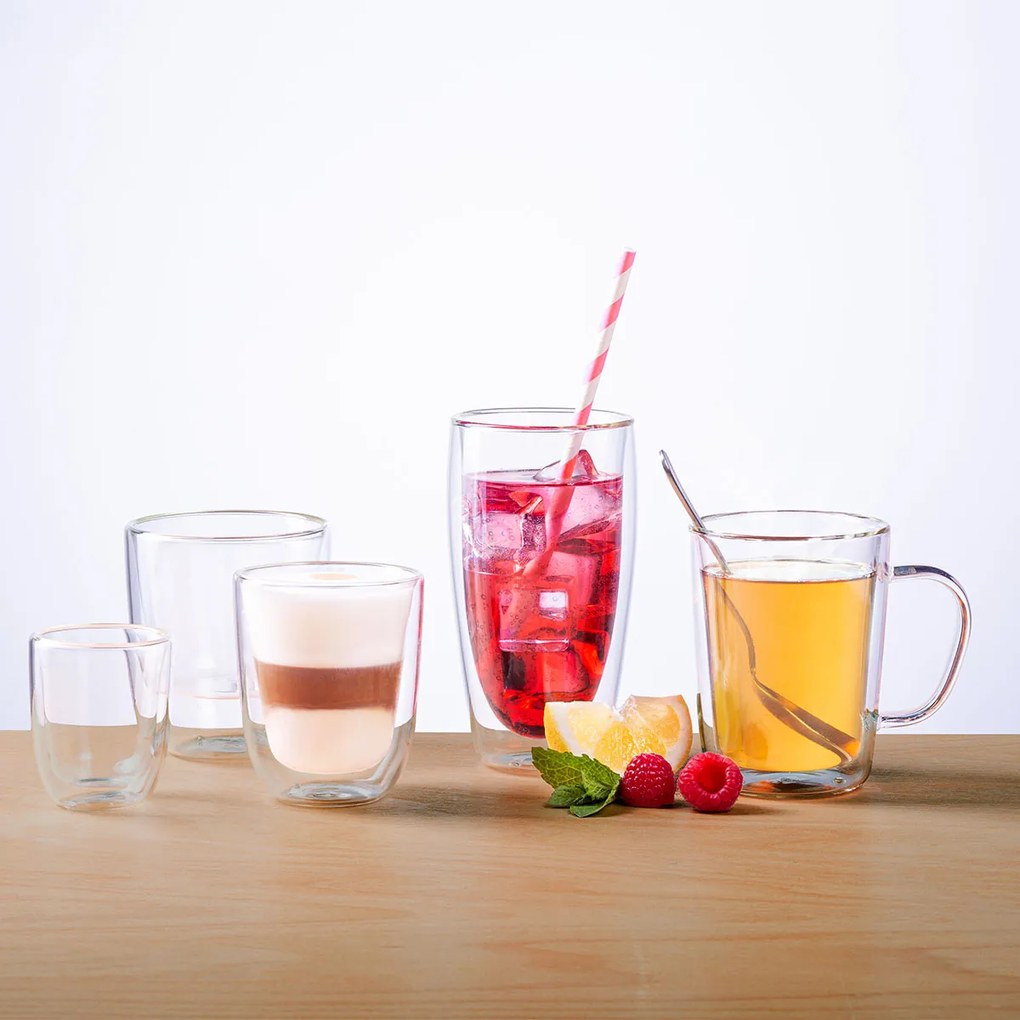 Pohár BASIC Glas Double Wall 190 ml - set 4 ks - 321235
