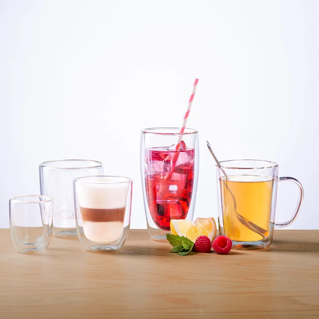 Pohár BASIC Glas Double Wall 190 ml - set 4 ks - 321235