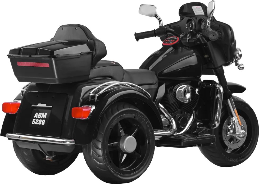 JOKOMISIADA Veľký akumulátorový motorkový chopper pre deti PA0254 čierny