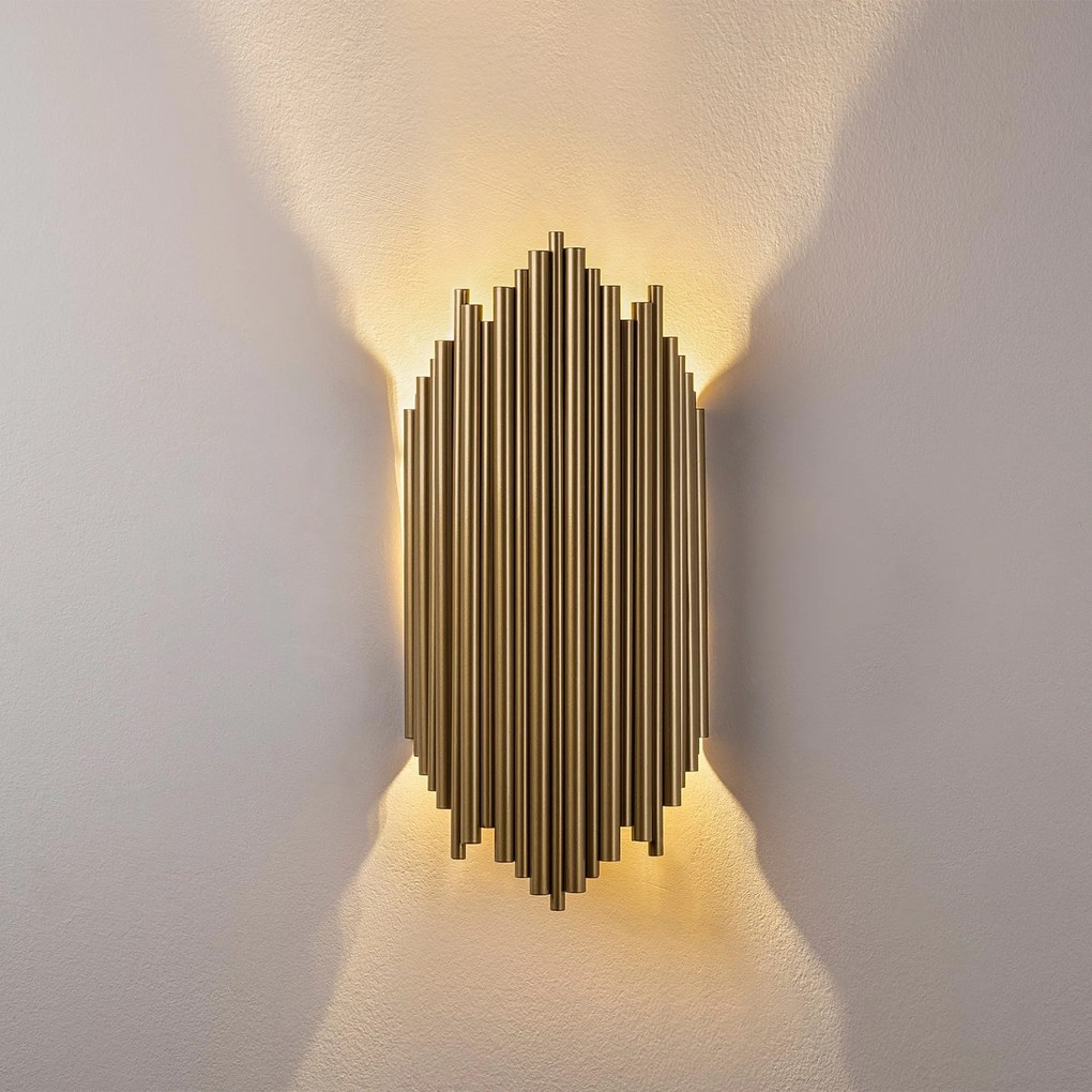 Nástěnná lampa Kara zlatá