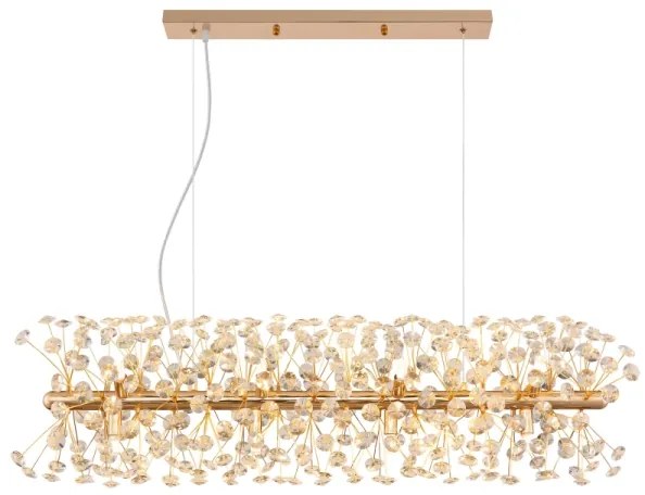 Globo 64135H4 - LED luster na lanku KATRINA 12xG9/3,5W/230V zlatý