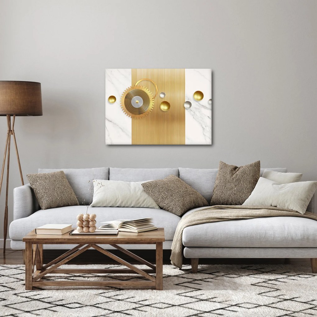 Obraz - Perly na mramore (70x50 cm)