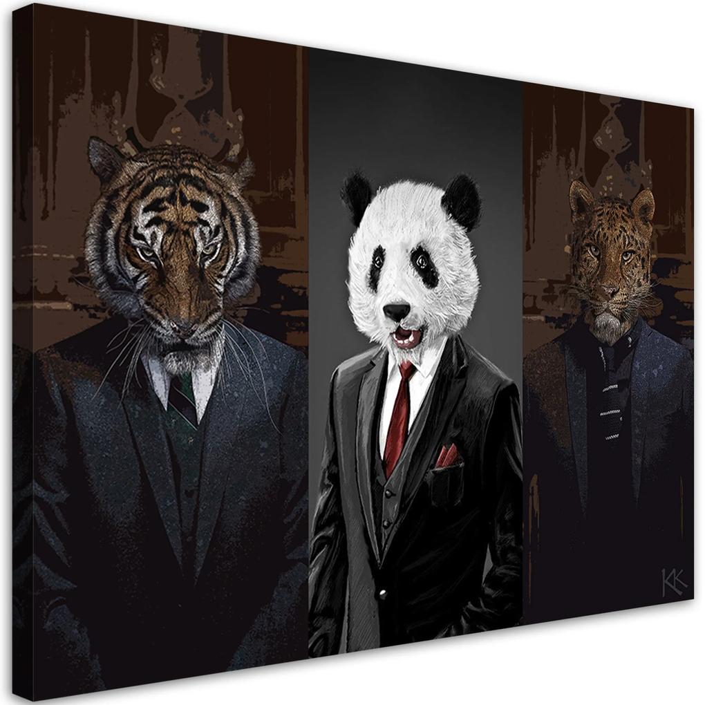 Gario Obraz na plátne Zvieratá v oblekoch Rozmery: 60 x 40 cm
