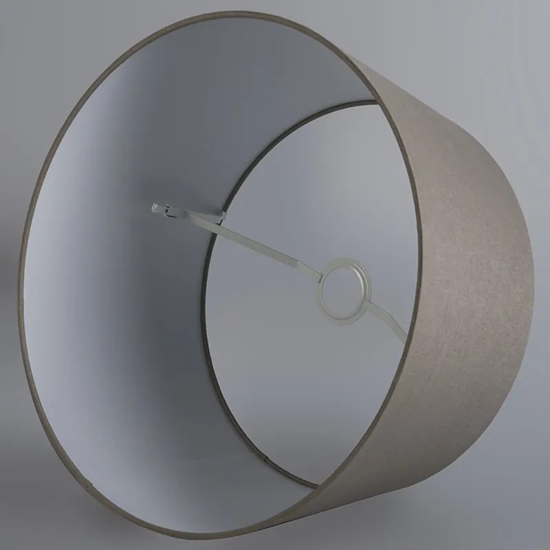 Moderné závesné svietidlo biele s tienidlom 45 cm taupe - Combi 1