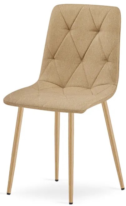 Set dvoch jedálenských stoličiek LIBRA hnedé / hnedé nohy (2 ks)