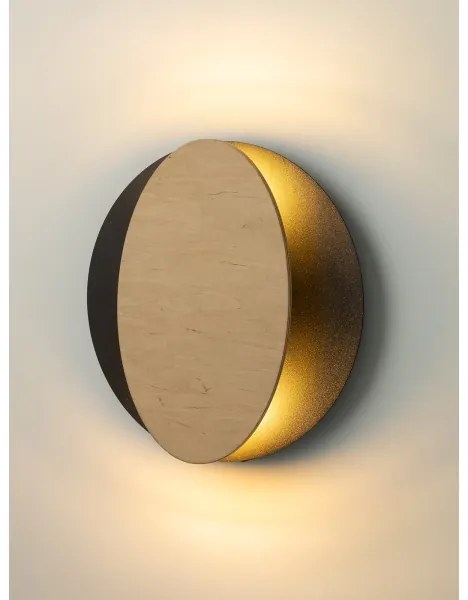 Nástenné svietidlo OVO 2xG9/12W/230V čierna/hnedá