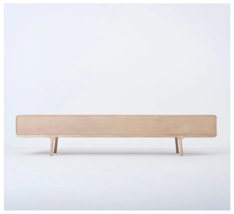 TV komoda z masívneho dubového dreva s 3 zásuvkami Gazzda Fawn