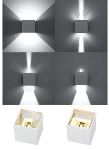 LED Vonkajšie nástenné svietidlo LUCA LED/6W/230V IP54